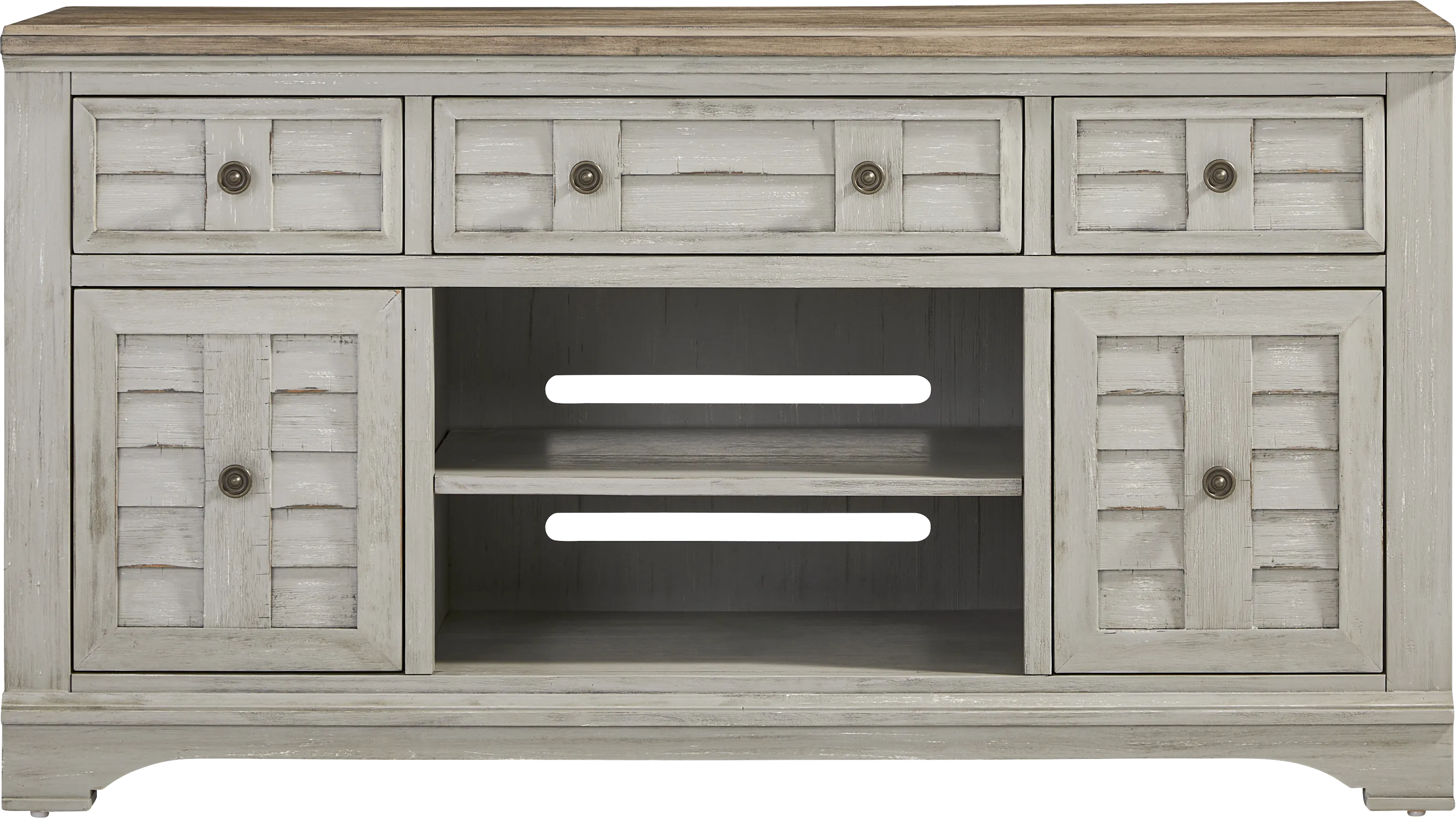 Edisto Bay Gray 64 in. Console - Thumbnail - Image 1