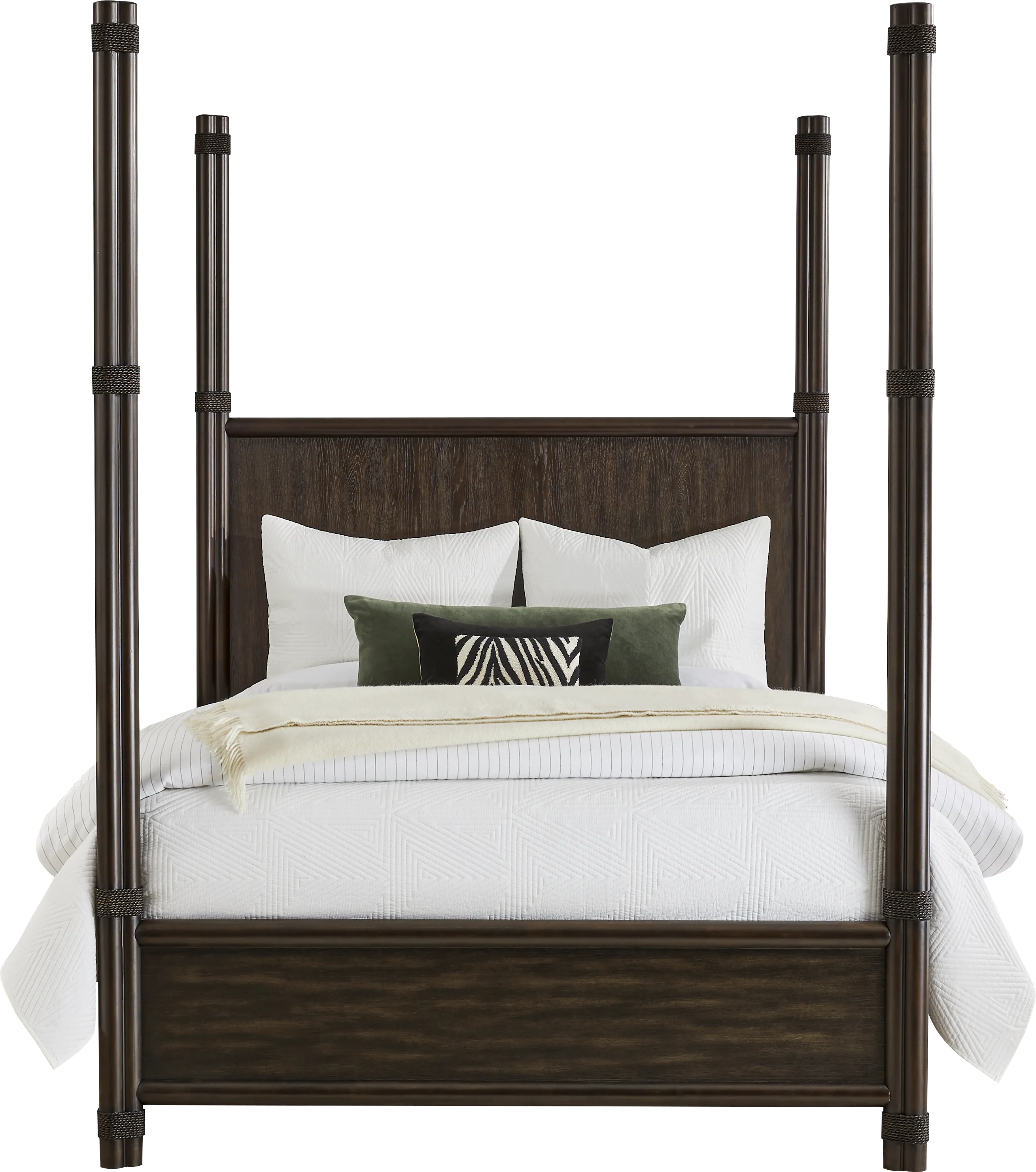 Vineyard Estates Brown 7 Pc King Poster Bedroom - Thumbnail - Image 2