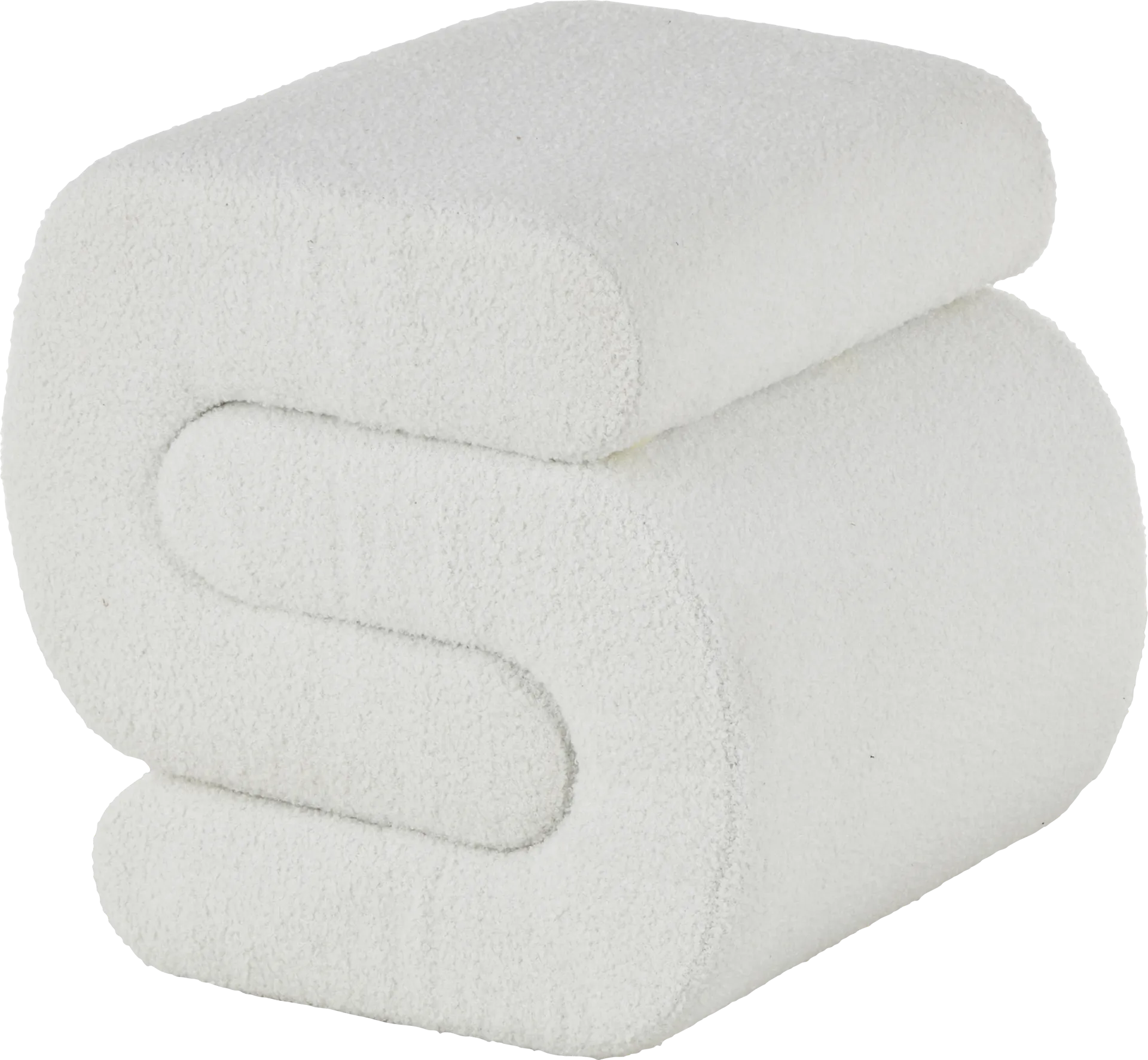 Samace White Ottoman - Image 1
