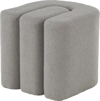 Lormi Gray Ottoman