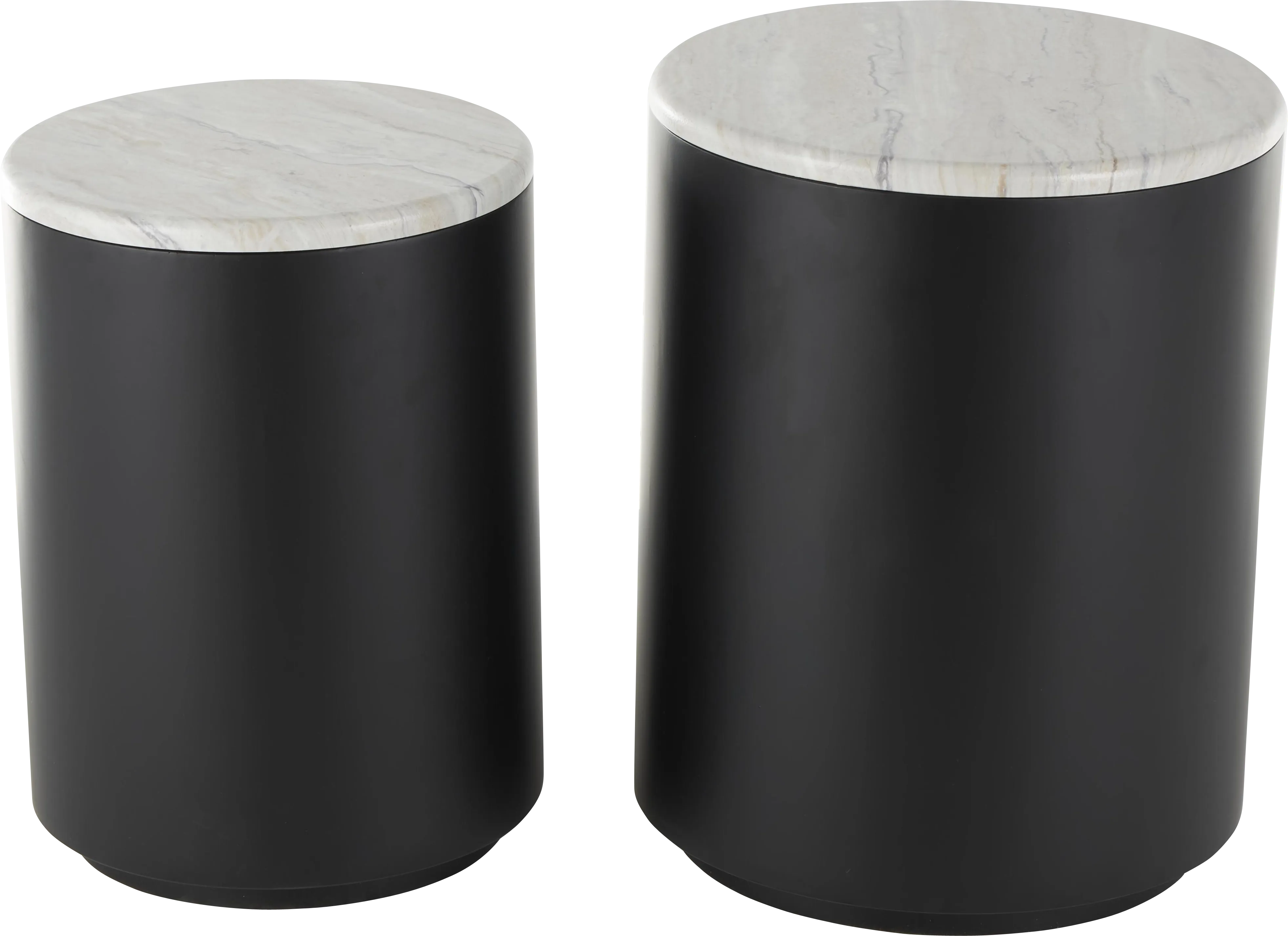 Alrin Black Nesting Table, Set of 2 - Thumbnail - Image 1