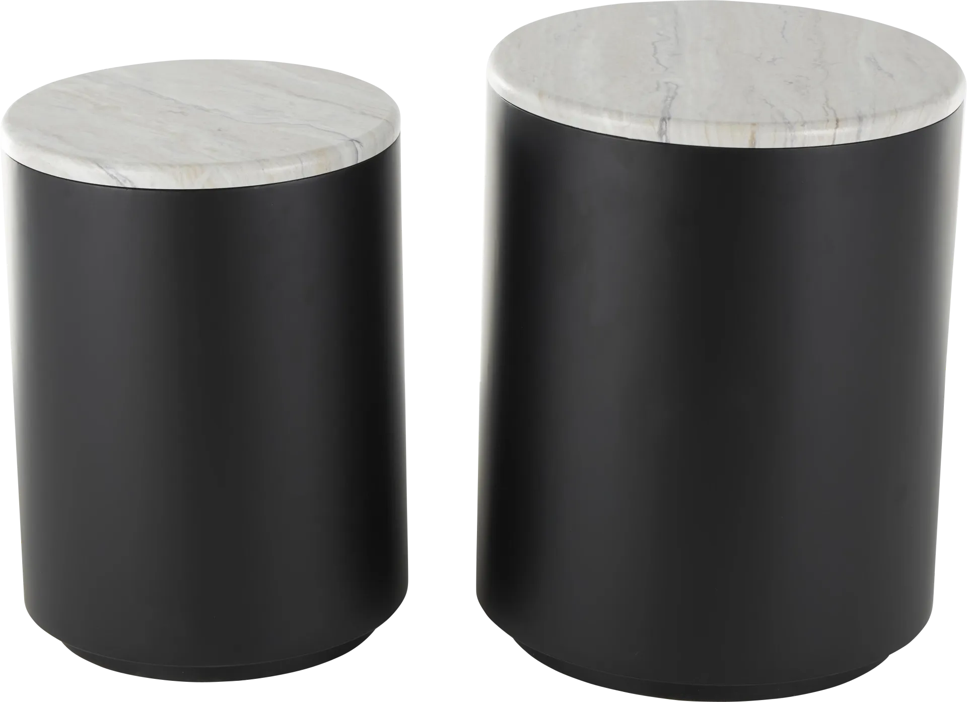 Alrin Black Nesting Table, Set of 2 - Image 1