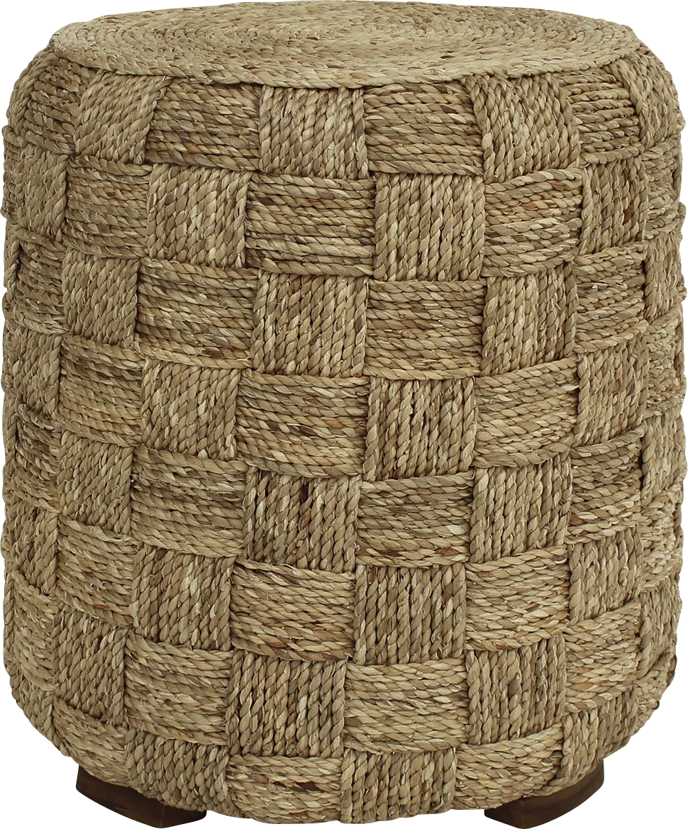 Vaessa Brown Round Accent Table