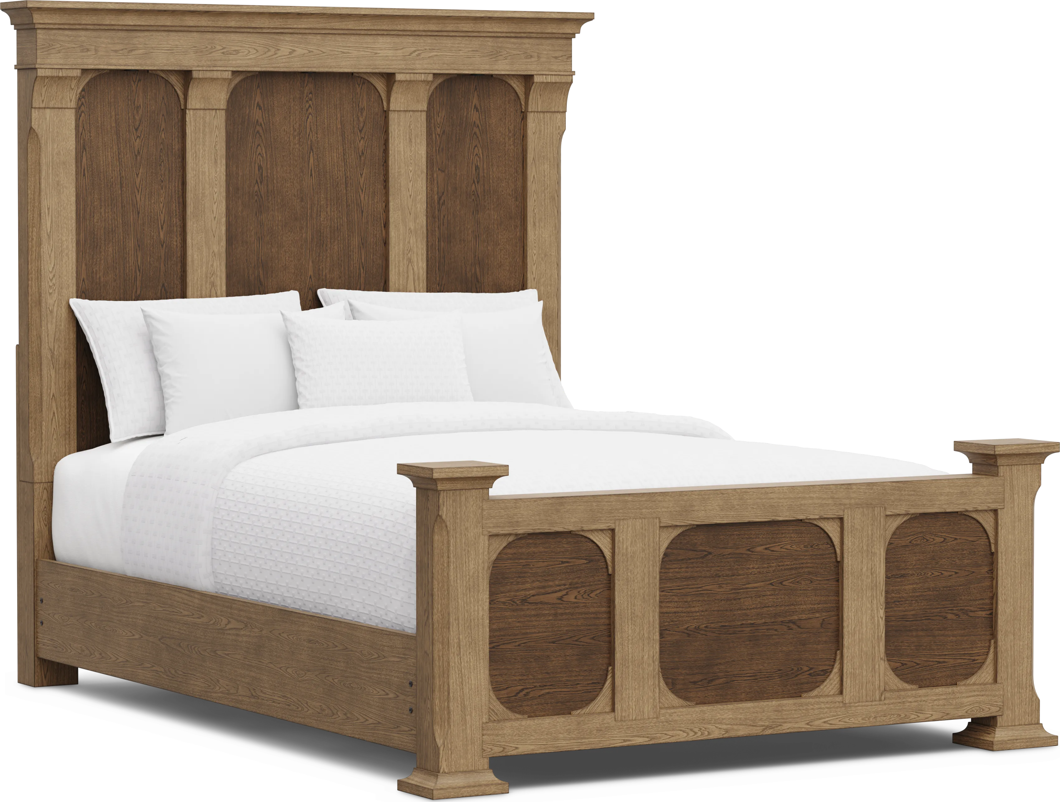 Telluride Brown Queen Panel Bed - Thumbnail - Image 1