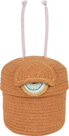 Kids Orange Alien Poot Basket - Image 1