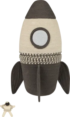 Kids Brown Rocket Basket