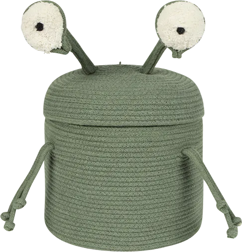Kids Green Alien Zog Basket - Image 1
