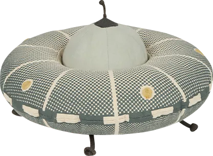 Kids Gray UFO Pillow - Image 1