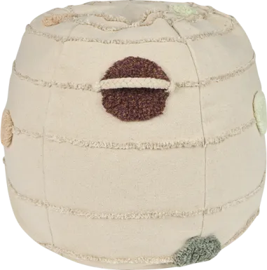 Kids Beige Solar System Pouf