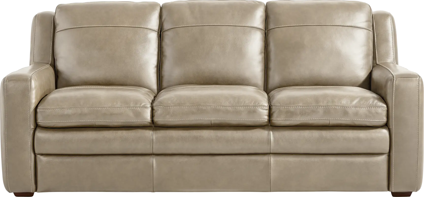 Salinger Beige Leather Sofa