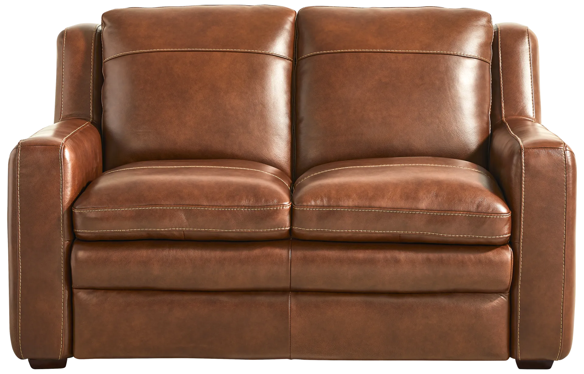 brown loveseat