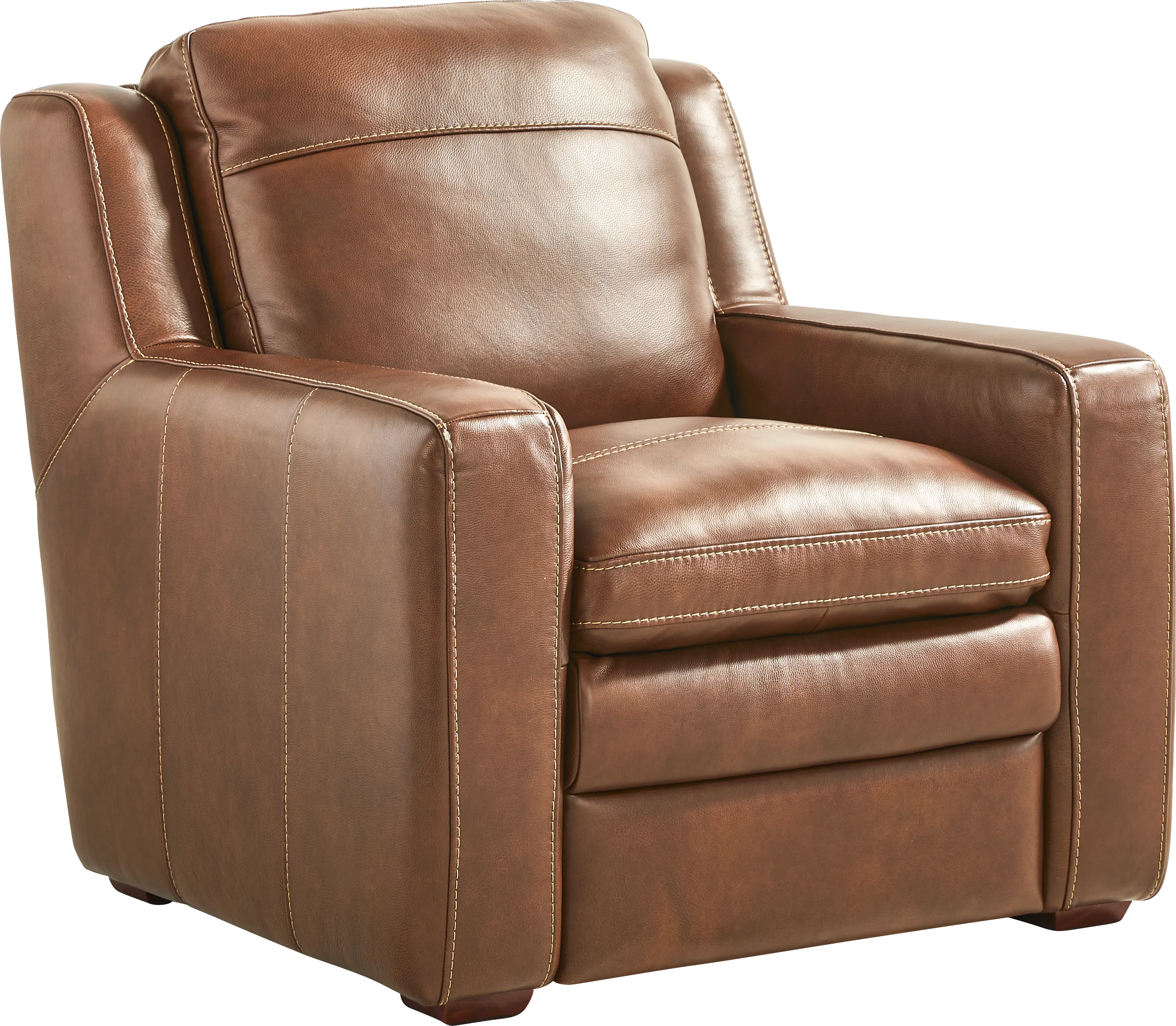 Salinger Brown Leather Chair