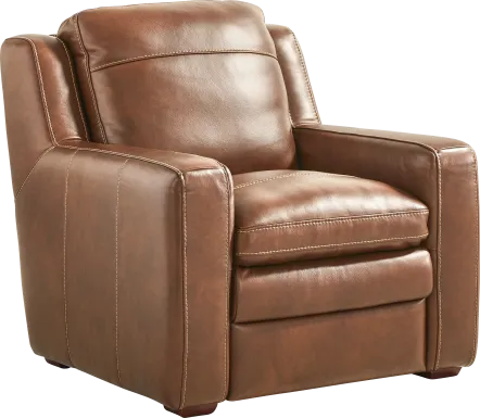 Salinger Brown Leather Chair