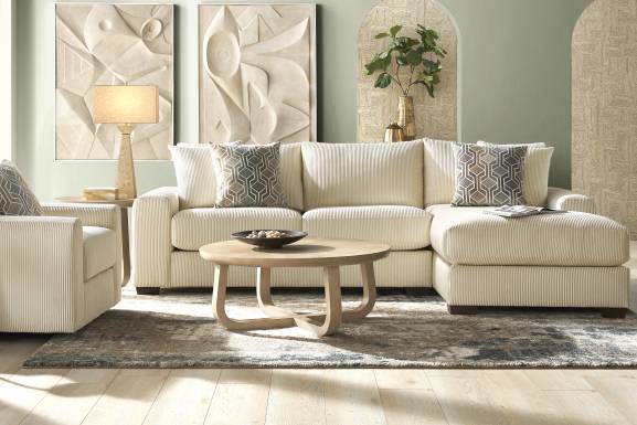 Cordelle Cream 2 Pc Sectional