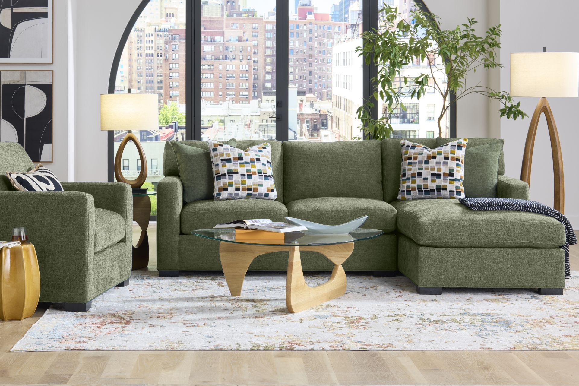 Harmonie Avocado 2 Pc Sectional - Image 2