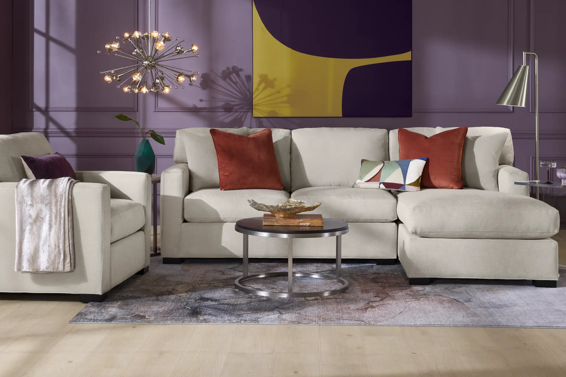 Harmonie Dove 2 Pc Sectional