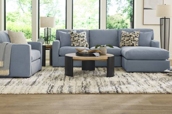 Harmonie Blue 2 Pc Sectional