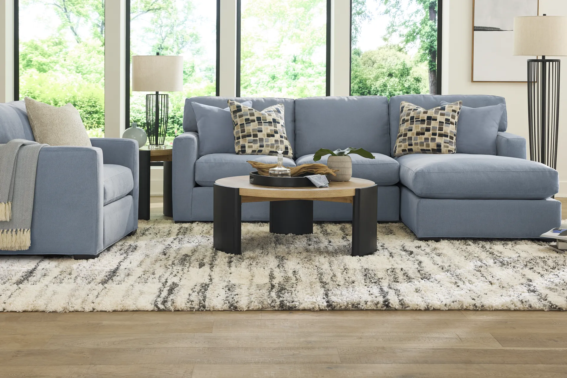 Harmonie Blue 2 Pc Sectional - Image 2