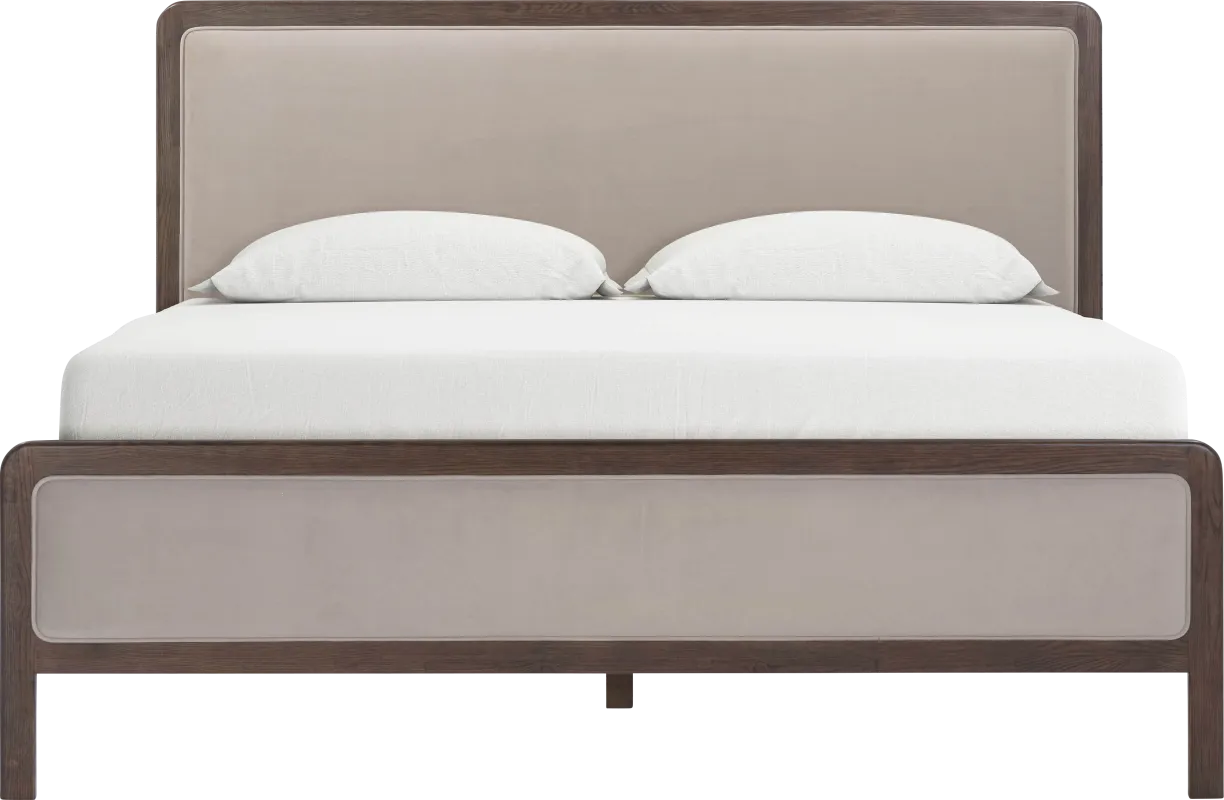 Suncier Taupe King Bed