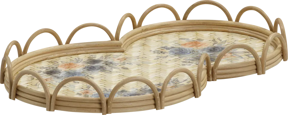 Crowhead Brown Round Tray