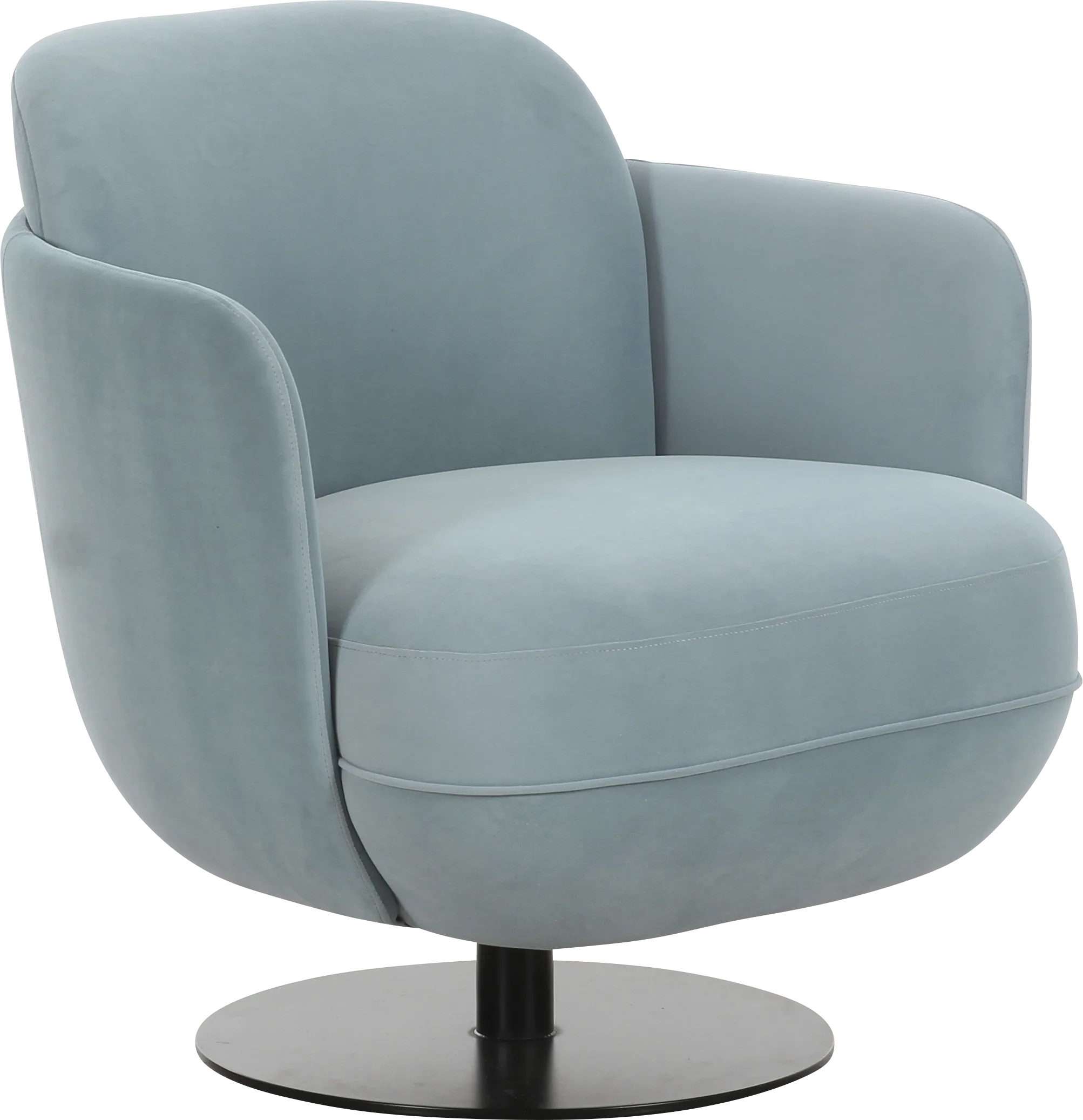 Stormwoody I Blue Swivel Accent Chair - Thumbnail - Image 1