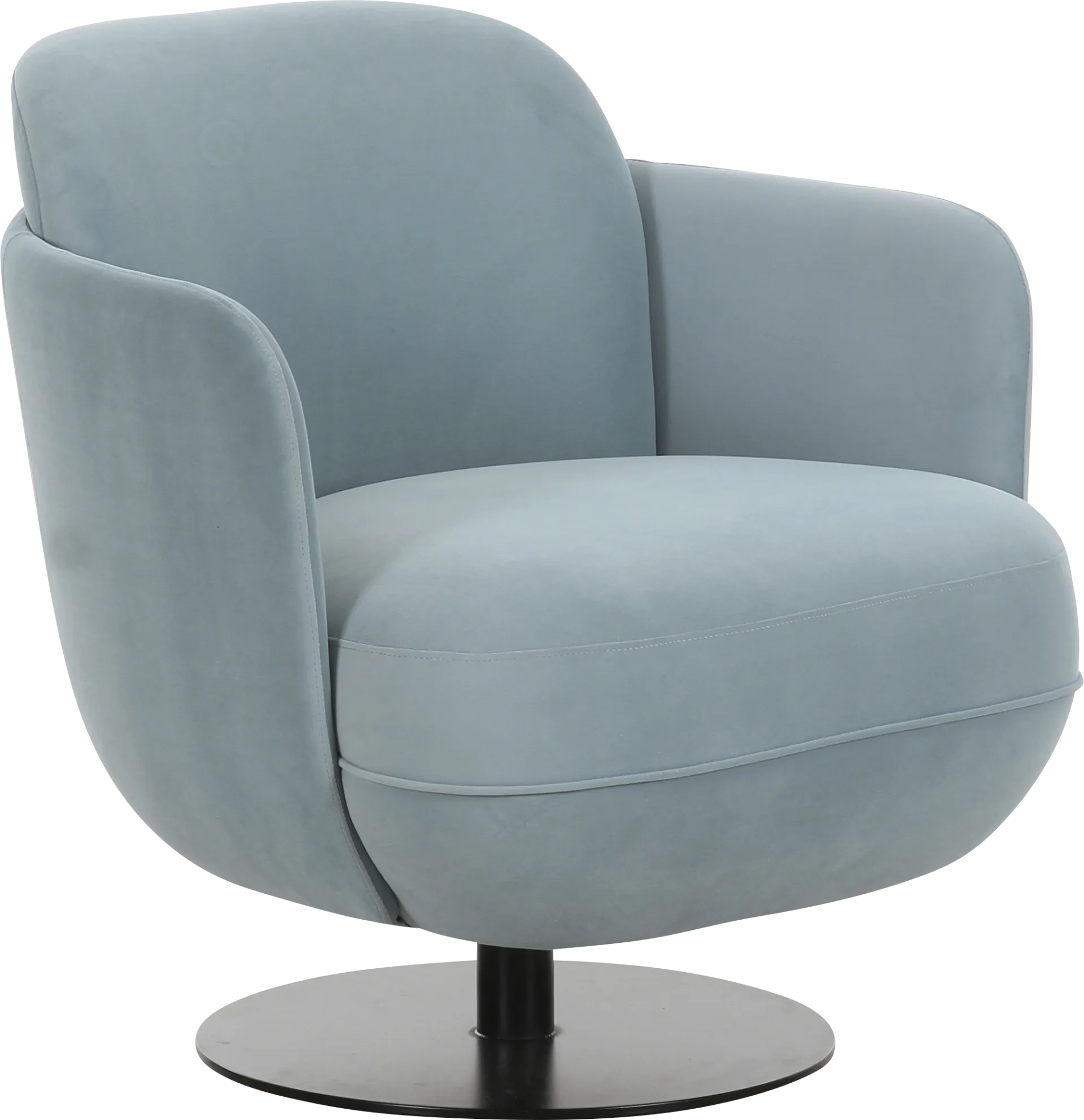 Stormwoody I Blue Swivel Accent Chair - Image 1