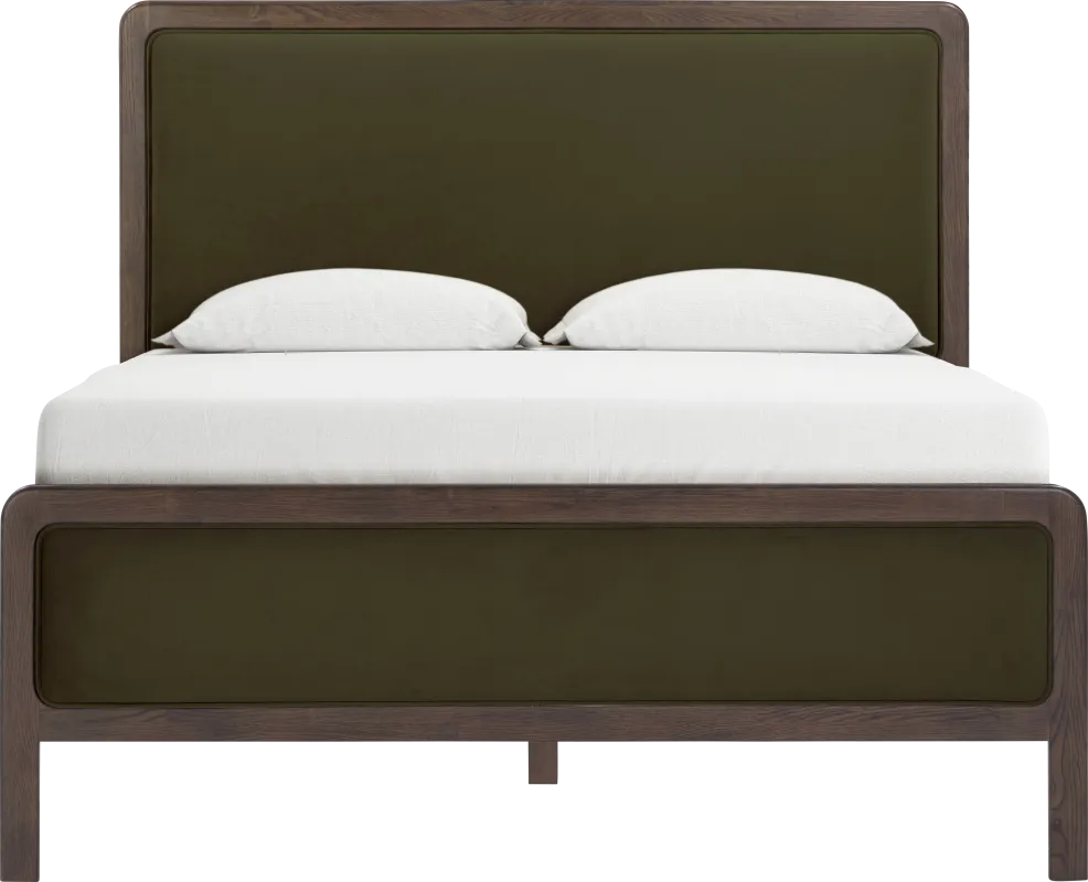 Suncier Green Queen Bed