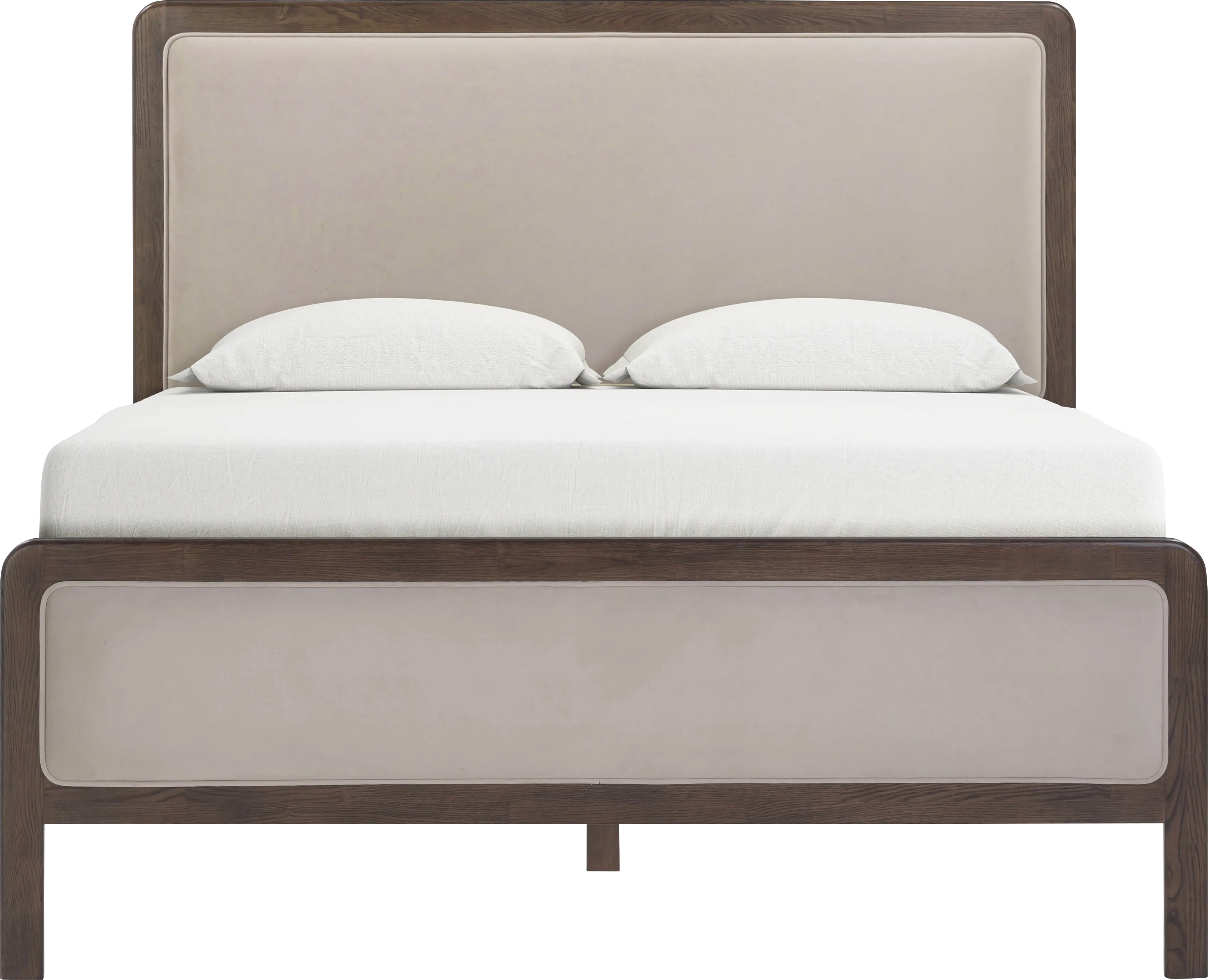 Suncier Taupe Queen Bed - Thumbnail - Image 1