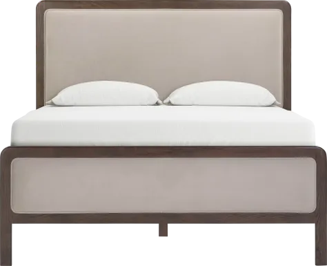 Suncier Taupe Queen Bed
