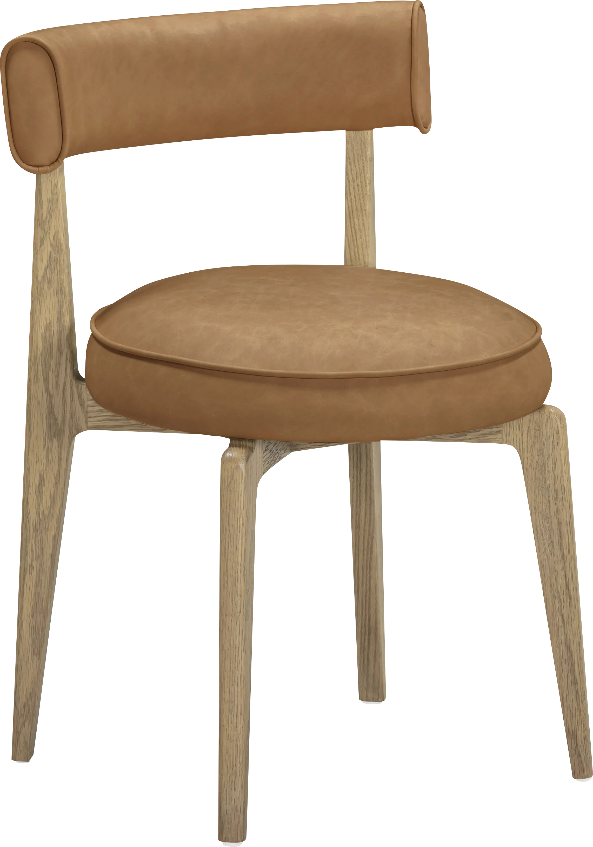 Microbeat Brown Dining Chair - Thumbnail - Image 1