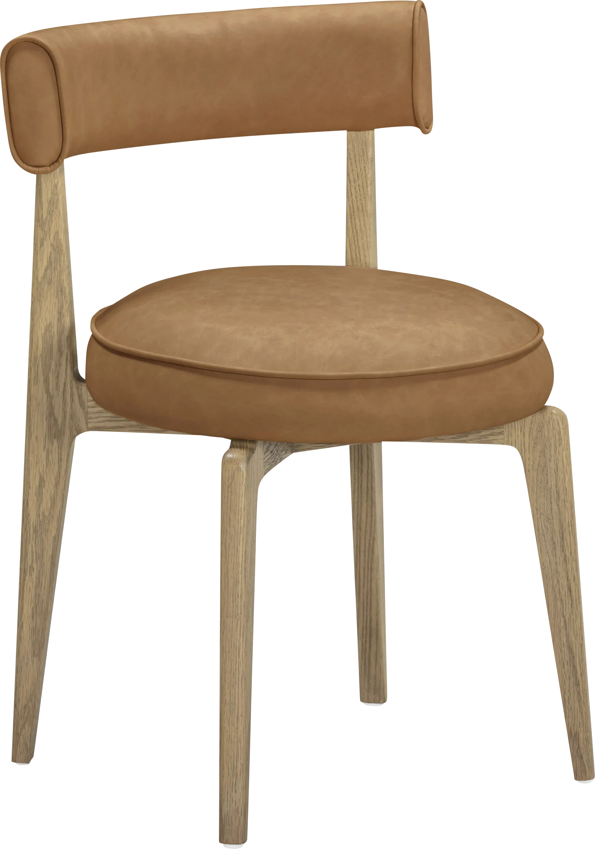 Microbeat Brown Dining Chair - Image 1