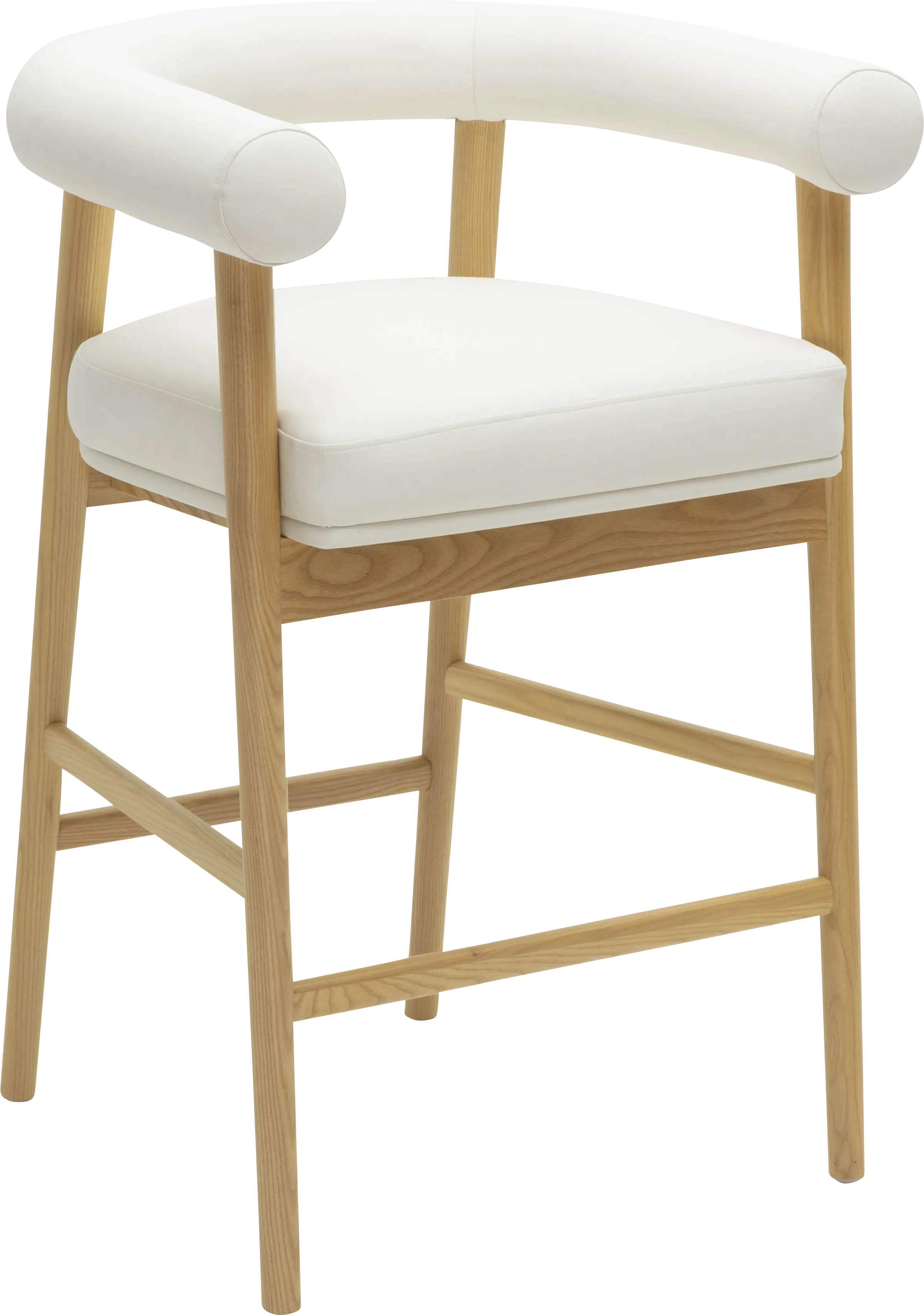 Calewood II White Counter Height Stool - Thumbnail - Image 1
