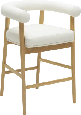 Calewood II White Counter Height Stool