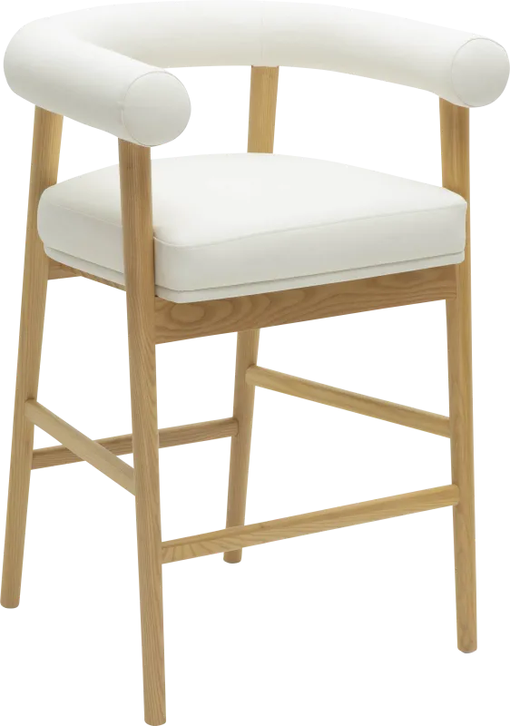 Calewood II White Counter Height Stool