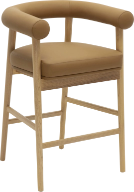 Calewood II Cognac Counter Height Stool