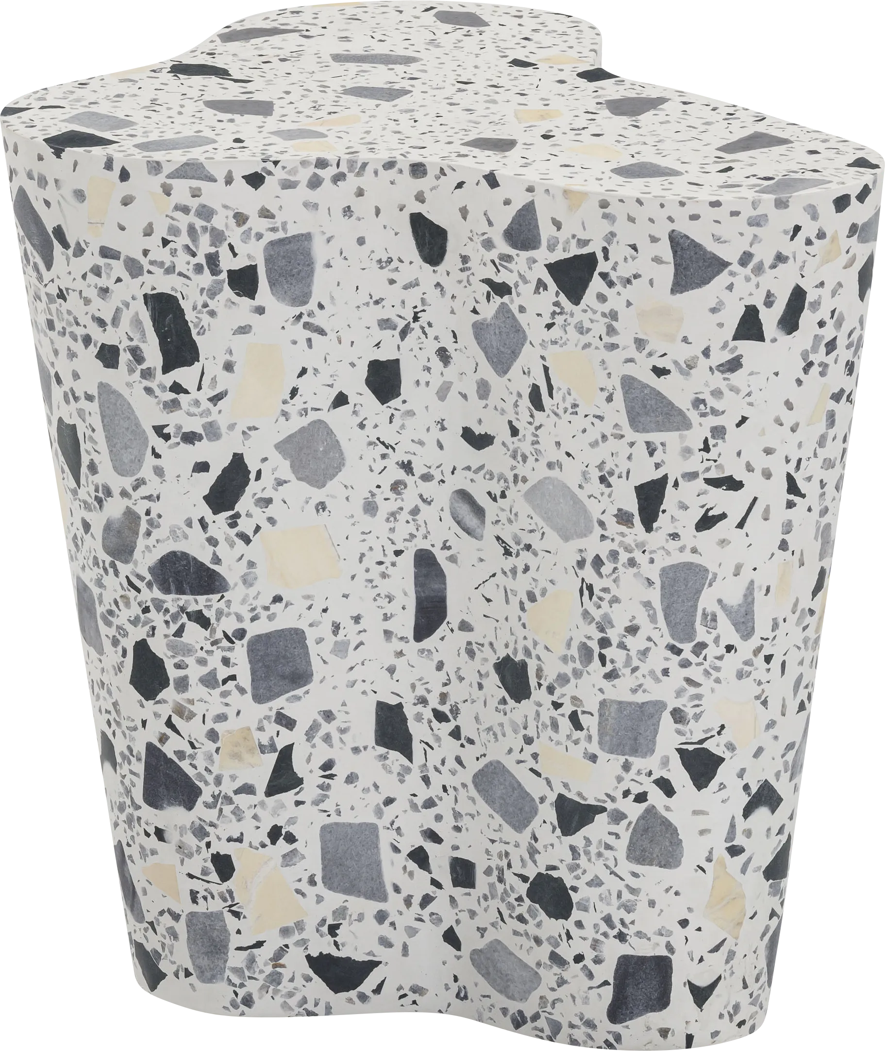 Waveshine Black and White End Table - Image 1