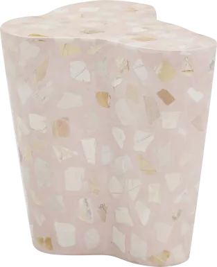 Waveshine Pink End Table