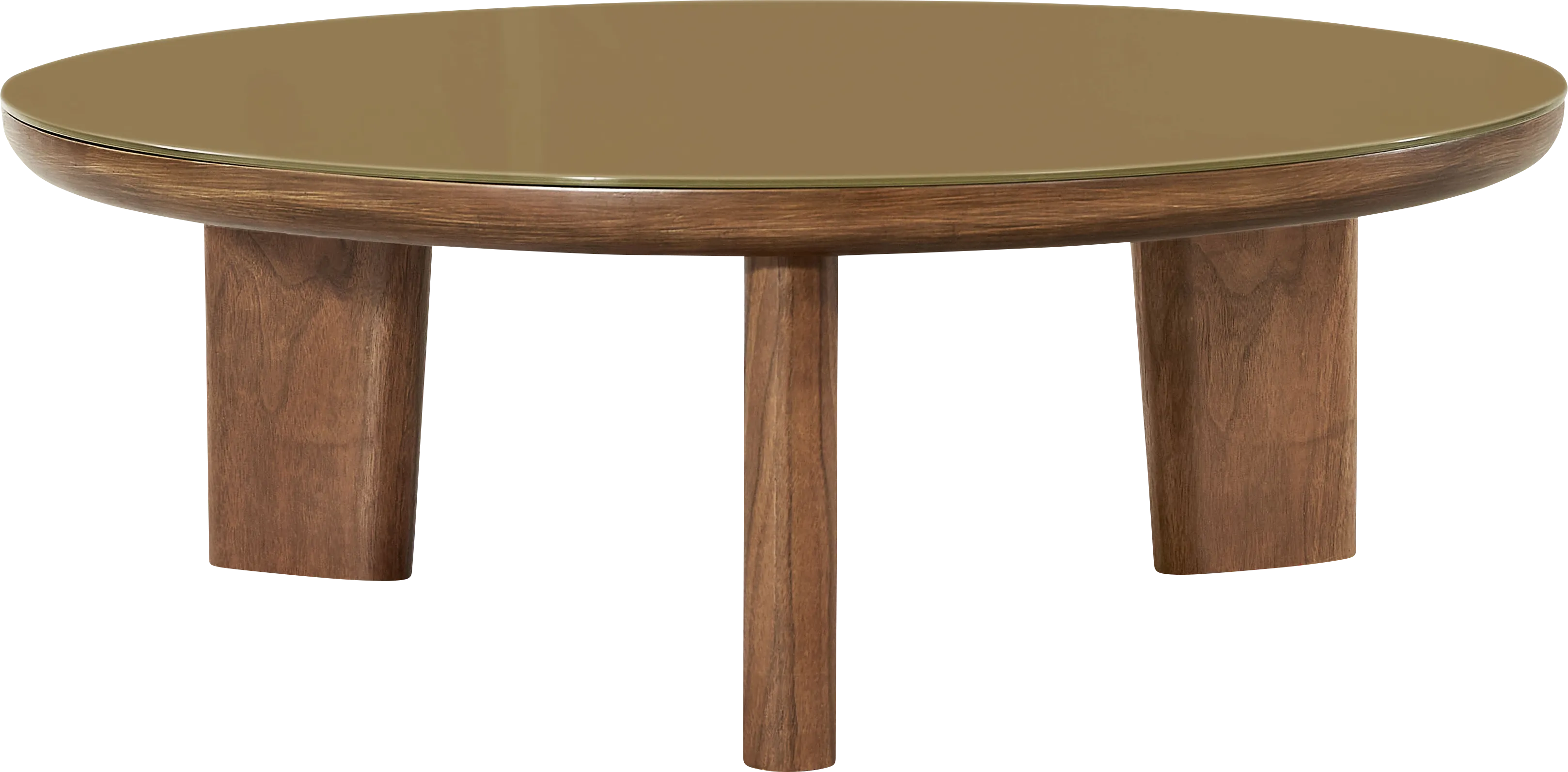 Crystalware Brown Round Cocktail Table - Thumbnail - Image 1