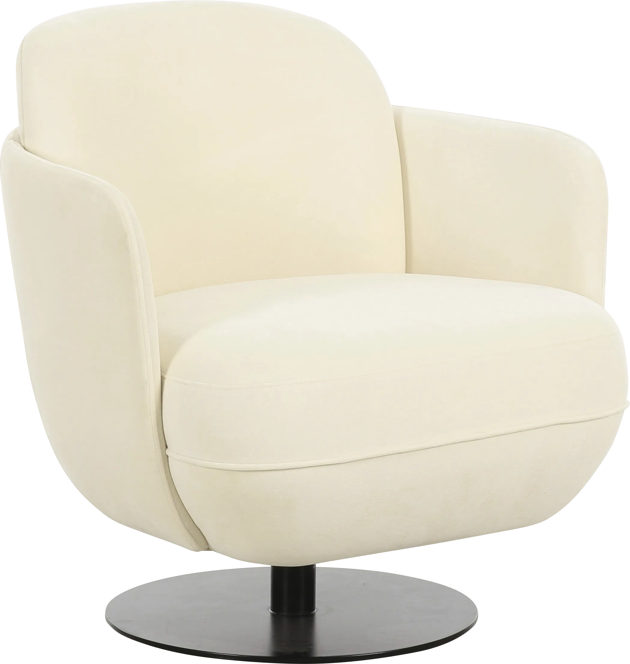 Stormwoody I Cream Swivel Accent Chair - Thumbnail - Image 1