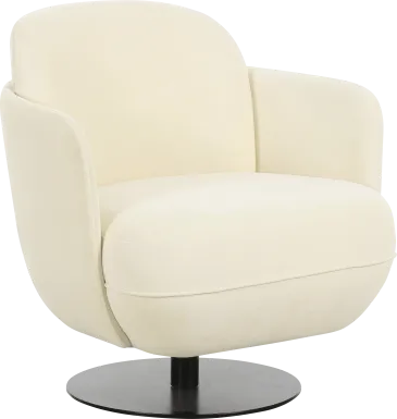 Stormwoody I Cream Swivel Accent Chair