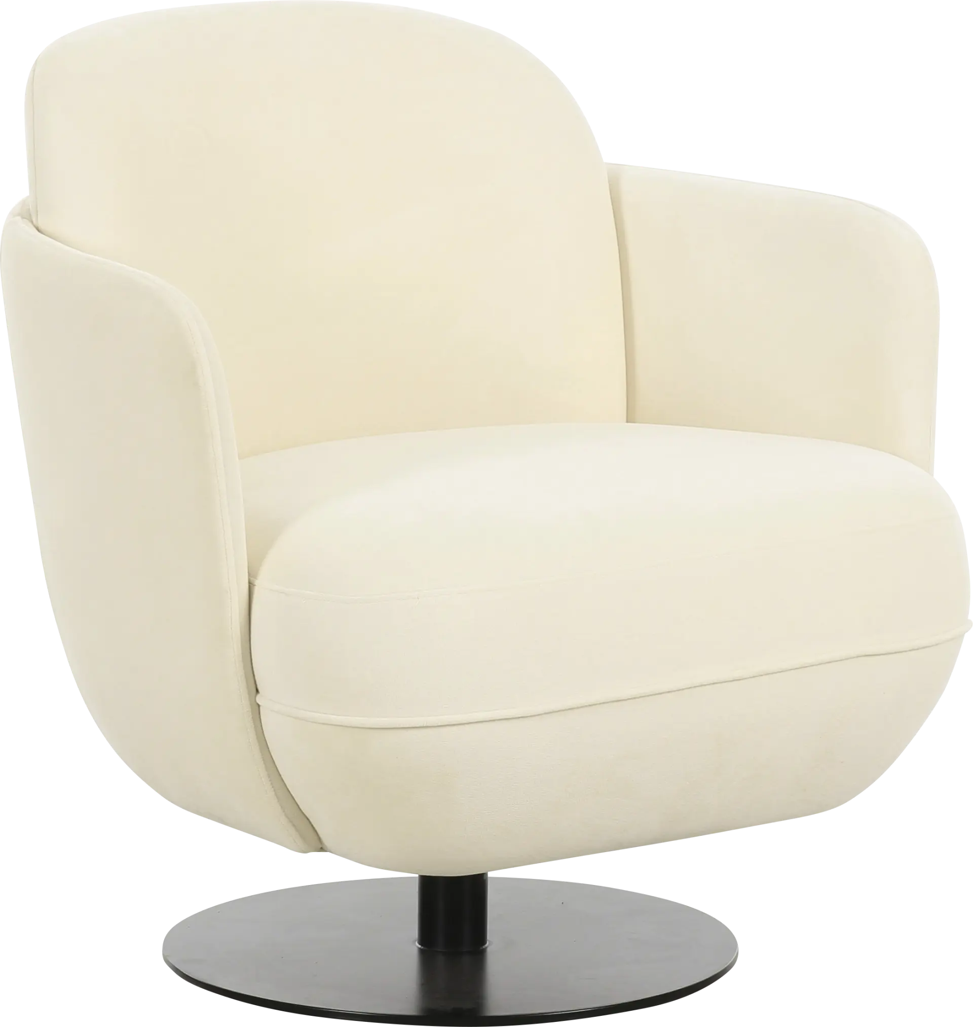 Stormwoody I Cream Swivel Accent Chair