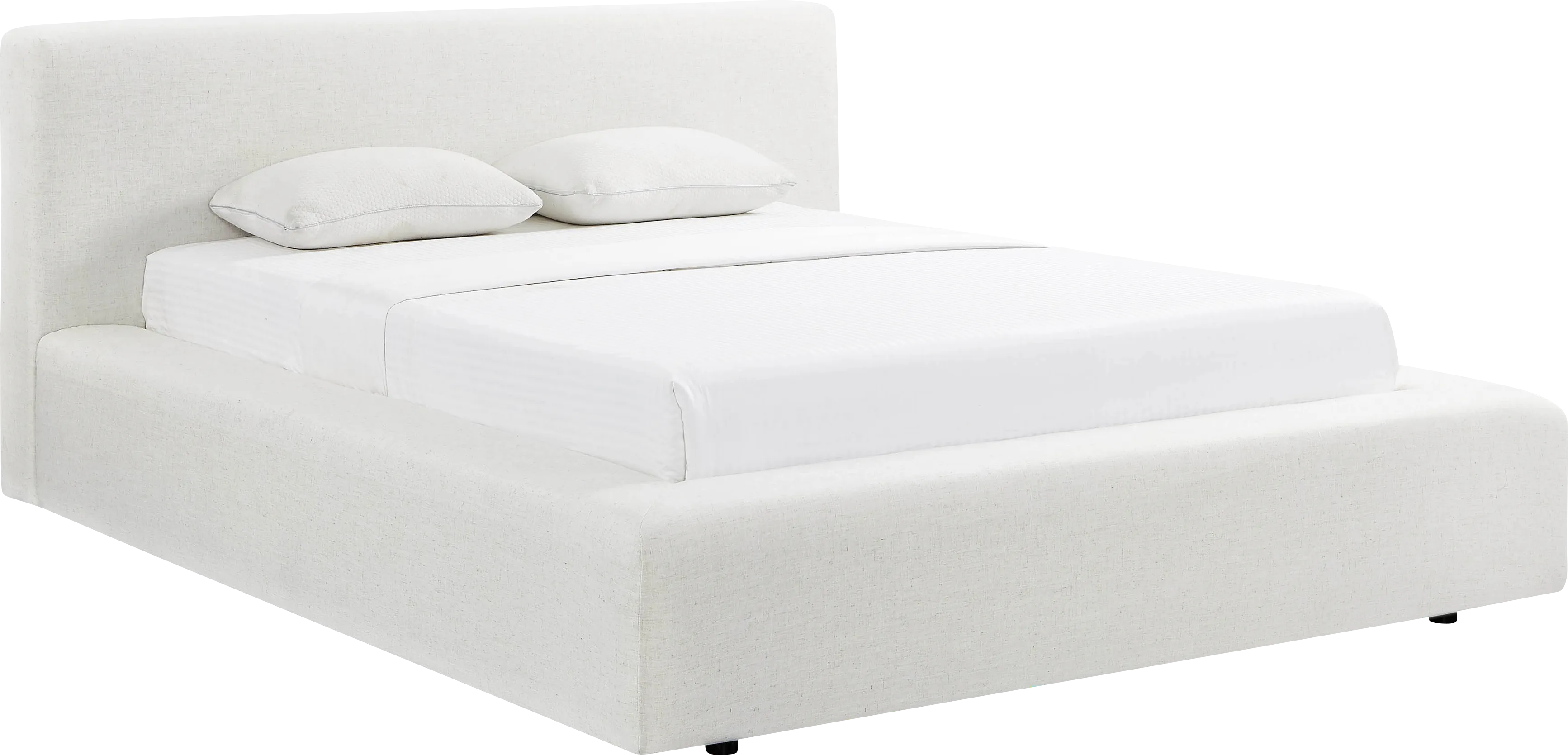 Lemonwares Cream Queen Storage Bed - Thumbnail - Image 1