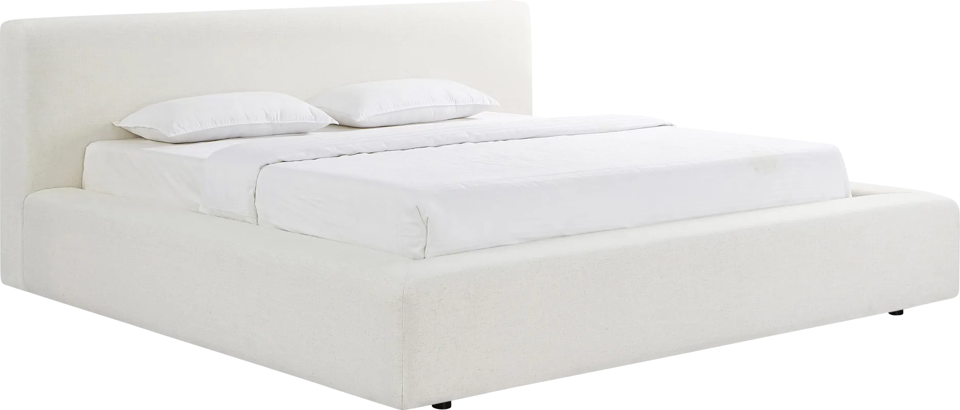 Lemonwares Cream King Storage Bed