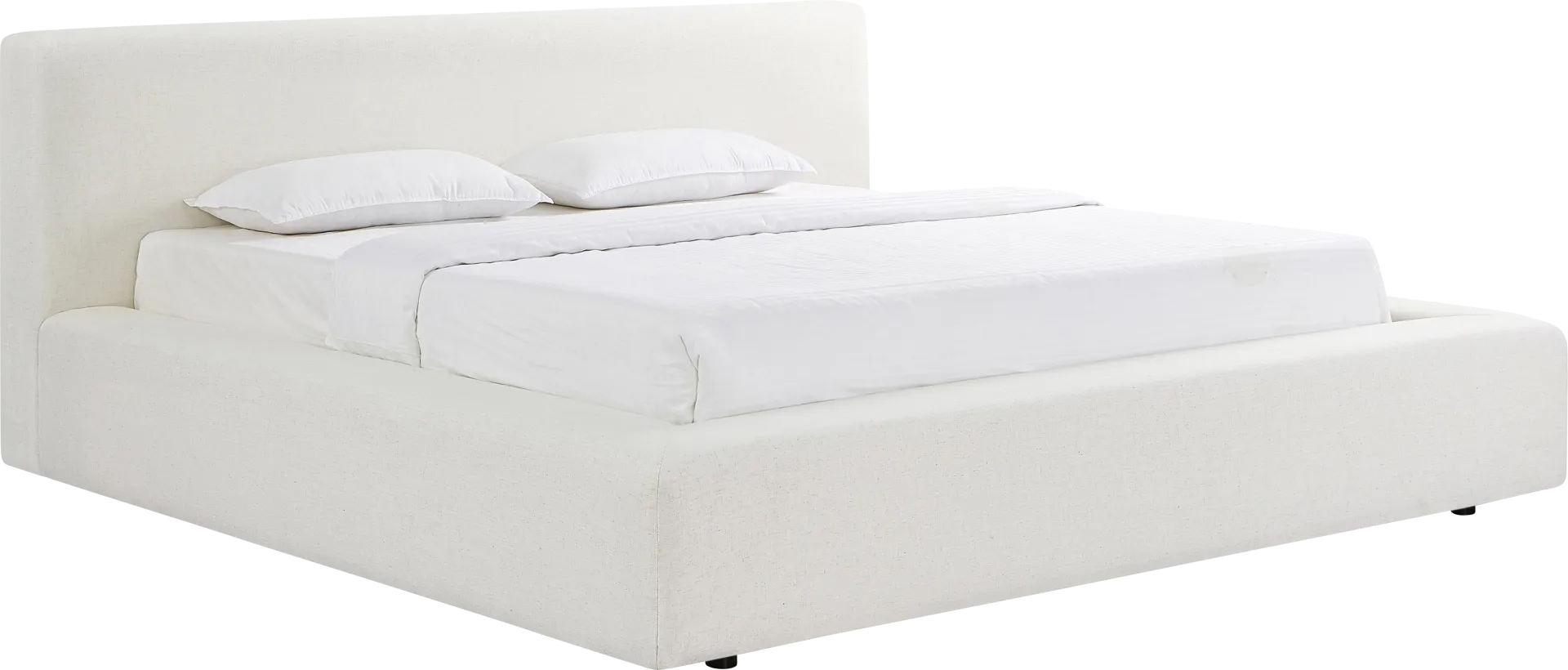 Lemonwares Cream King Storage Bed - Image 1