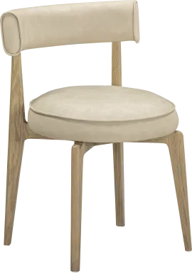 Microbeat Cream Dining Chair