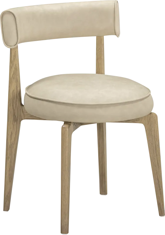 Microbeat Cream Dining Chair
