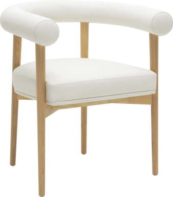 Calewood II White Arm Chair