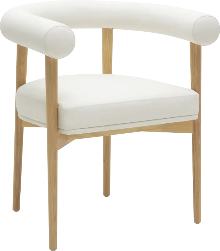 Calewood II White Arm Chair