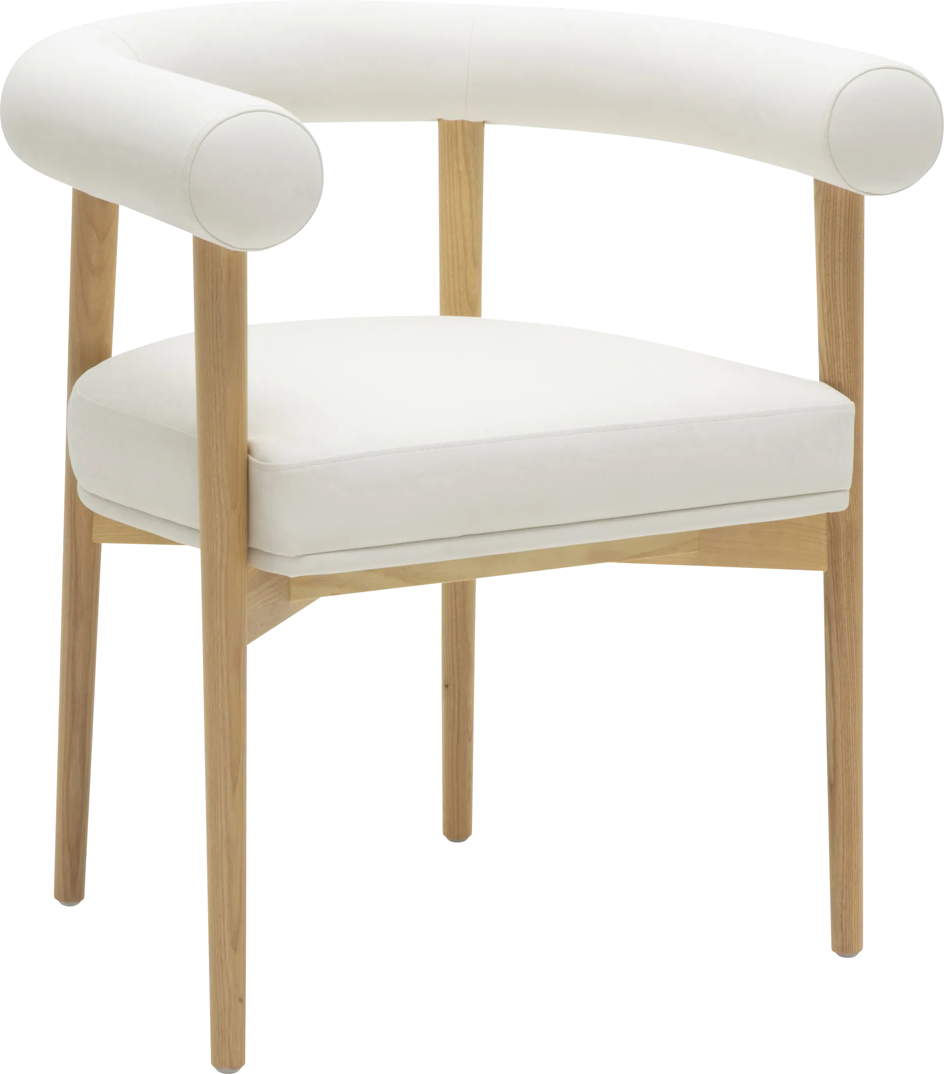 Calewood II White Arm Chair - Image 1