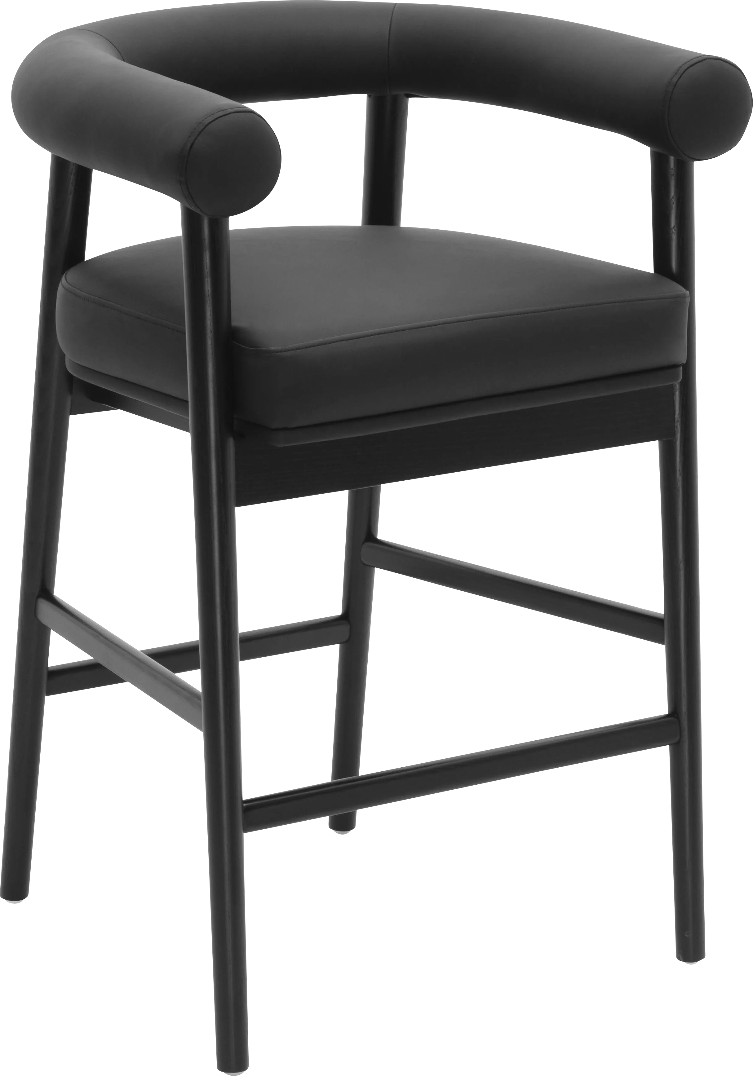 Calewood II Black Counter Height Stool - Thumbnail - Image 1